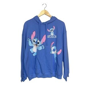 Disney Women’s Stitch Hoodie Sweatshirt Stitch Movie Blue Size 3XL (21)